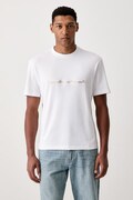 HUGO t-shirt ανδρικό βαμβακερό Datrik λευκό 50568123