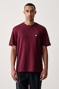 HUGO T-shirt męski bawełniany Deryk różowy 50567940