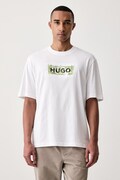 HUGO Blue T-shirt męski bawełniany Niviotee biały 50567953