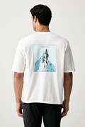 Salewa T-shirt trekkingowy męski z bawełną EAGLE PEAK biały 00.0000029392