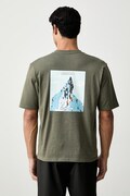 Salewa T-shirt trekkingowy męski z bawełną EAGLE PEAK zielony 00.0000029392