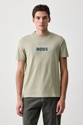 BOSS Orange tricou pentru bărbați din bumbac Te_Effect verde 50571286
