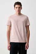 BOSS Orange T-shirt męski bawełniany Te_Logo czerwony 50566504