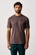 Under Armour T-shirt męski z bawełną SPORTSTYLE LEFT CHEST brązowy 1326799.200