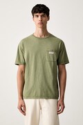 Scotch & Soda T-shirt męski bawełniany zielony 184696