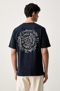Scotch & Soda T-shirt męski bawełniany granatowy 184292
