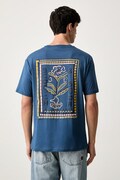 Scotch & Soda T-shirt męski bawełniany niebieski 183585