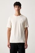 Scotch & Soda T-shirt męski bawełniany beżowy 183578