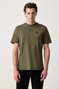 Napapijri T-shirt męski bawełniany S-Badge zielony NP0A8949G1F1