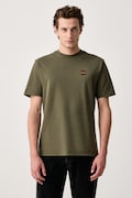 Napapijri T-shirt męski bawełniany S-Badge zielony NP0A8949G1F1