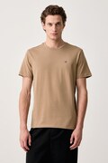 Napapijri T-shirt basic męski bawełniany Salis brązowy NP0A4H8DN7C1
