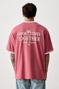 adidas Originals T-shirt męski bawełniany różowy KW5691
