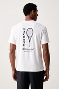 Lacoste T-shirt męski bawełniany biały TH2430