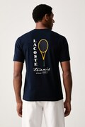 Lacoste T-shirt męski bawełniany granatowy TH2430