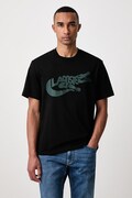 Lacoste T-shirt męski bawełniany czarny TH9990
