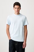 Lacoste T-shirt męski z bawełną niebieski TH5060