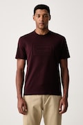 Lacoste T-shirt męski bawełniany bordowy TH0794