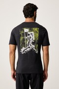 Dynafit T-shirt sportowy męski bawełniany BACK GRAPHIC czarny 08.0000072146