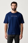 Tommy Hilfiger T-shirt męski bawełniany granatowy UM0UM03685