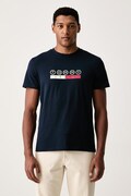 Tommy Jeans kratka majica moška bombažna mornarsko modra DM0DM23715