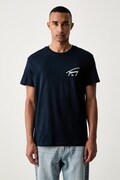 Tommy Jeans tričko pánské bavlněné námořnické modré DM0DM23550