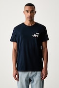Tommy Jeans tričko pánské bavlněné námořnické modré DM0DM23550