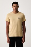 Tommy Jeans kratka majica moška bombažna bež DM0DM23550