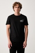 Tommy Jeans kratka majica moška bombažna črna DM0DM23550