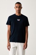 Tommy Jeans majica ženska pamučna mornarsko plava DM0DM23545