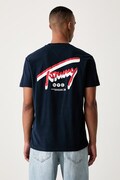 Tommy Jeans tričko pánské bavlněné námořnické modré DM0DM23542