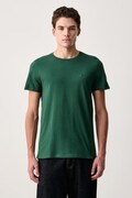 Tommy Jeans T-shirt męski bawełniany zielony DM0DM04411