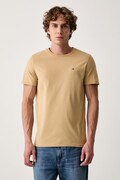 Tommy Jeans tričko pánské bavlněné béžové DM0DM04411