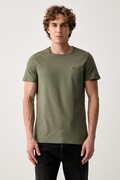 Tommy Jeans tričko pánské bavlněné zelené DM0DM04411