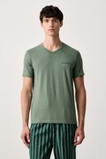 Emporio Armani Underwear T-shirt lounge męski bawełniany z elastanem 2-pack czarny EM000392 AF25019