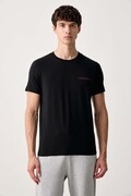 Emporio Armani Underwear T-shirt lounge męski bawełniany z elastanem 2-pack czarny EM000391 AF25019