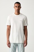Armani Exchange T-shirt męski bawełniany beżowy XM003113 AF21323