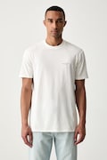 Armani Exchange T-shirt męski bawełniany beżowy XM003113 AF21323
