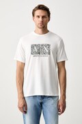 Armani Exchange tricou pentru bărbați din bumbac alb XM003100 AF10356