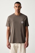 Armani Exchange T-shirt męski bawełniany brązowy XM003078 AF10361