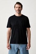 Armani Exchange majica za muškarce od pamuka mornarsko plava XM003042 AF10358