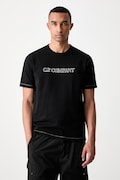 C.P. Company T-shirt bawełniany męski czarny 21CMTS169A110580W