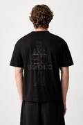 C.P. Company T-shirt bawełniany męski czarny 21CMTS166A005100W