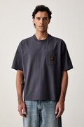Levi's T-shirt męski bawełniany SS WORKWEAR PKT granatowy 008AB-0002