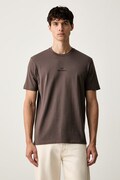 Paul&Shark T-shirt męski bawełniany brązowy 16311601
