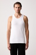 United Colors of Benetton top męski bawełniany z elastanem 2-pack biały 3G682H003