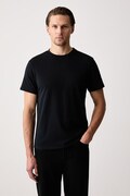 United Colors of Benetton T-shirt basic męski bawełniany z elastanem 2-pack multicolor 3G682M002