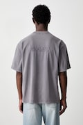 Axel Arigato Hayden Reverse T-shirt bawełniany męski szary A4198002