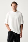 Armani Exchange T-shirt basic damski bawełniany beżowy XM003560 AF28670