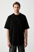 Armani Exchange T-shirt basic damski bawełniany czarny XM003560 AF28670
