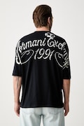 Armani Exchange férfi pamut póló sötétkék XM003559 AF10358